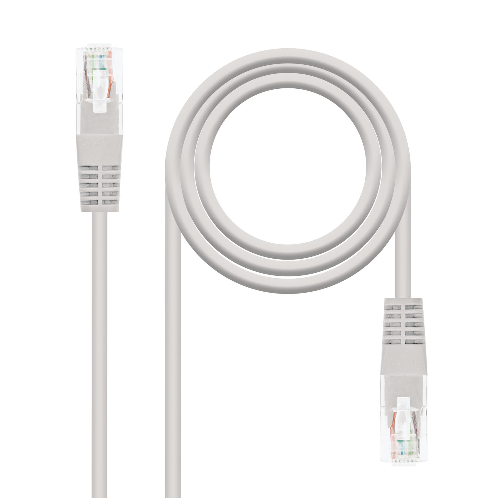 Nanocable Cable de Red Latiguillo RJ45 Cat.5e UTP AWG24 0.50m - Color Gris