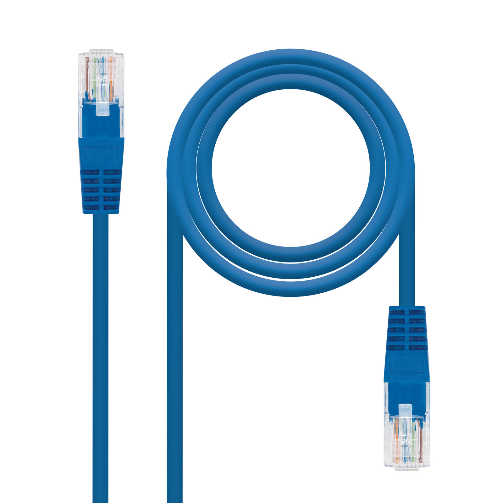 Nanocable Cable de Red Latiguillo RJ45 Cat.5e UTP AWG24 0.50m - Color Azul