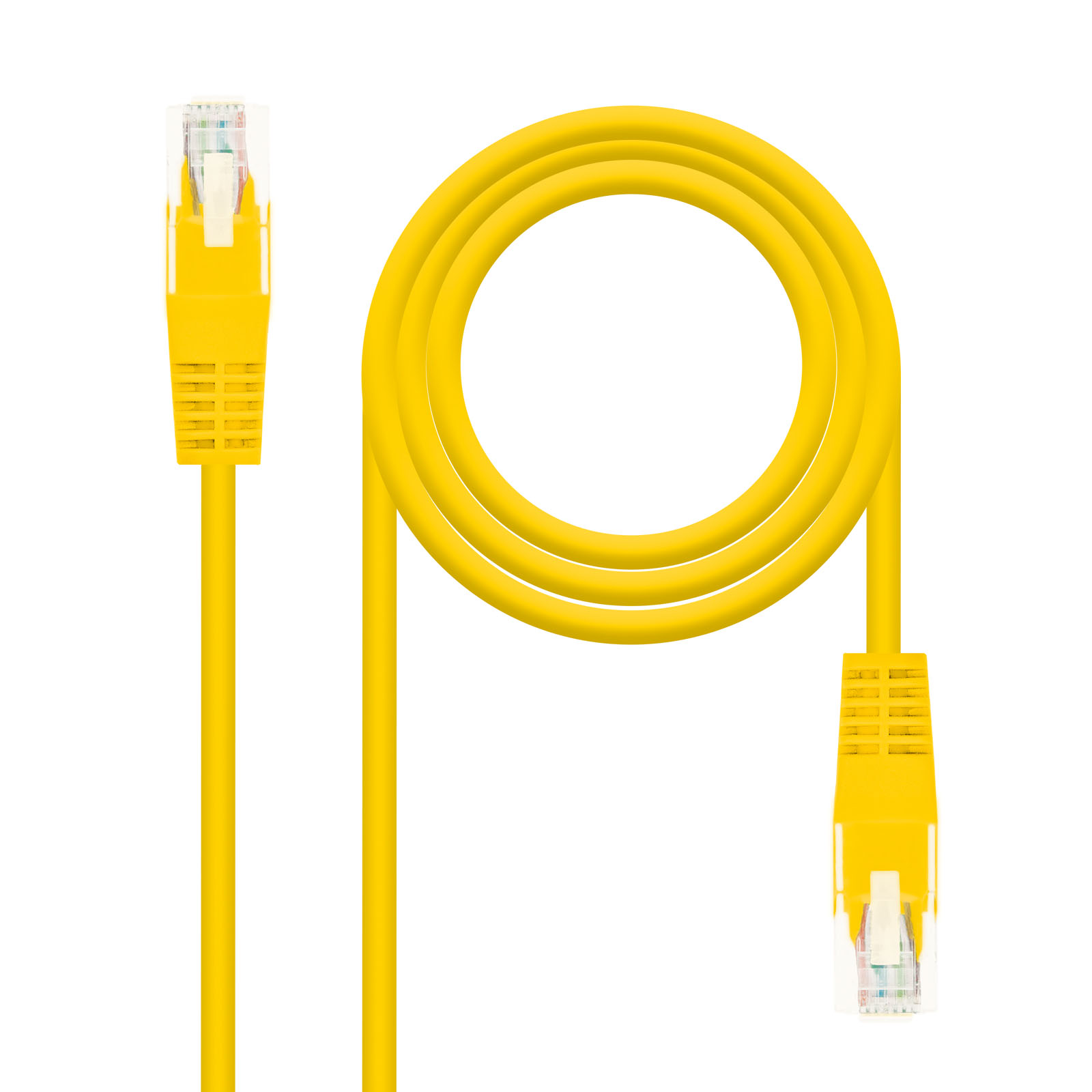 Nanocable Cable de Red Latiguillo RJ45 Cat.5e UTP AWG24 0.50m - Color Amarillo