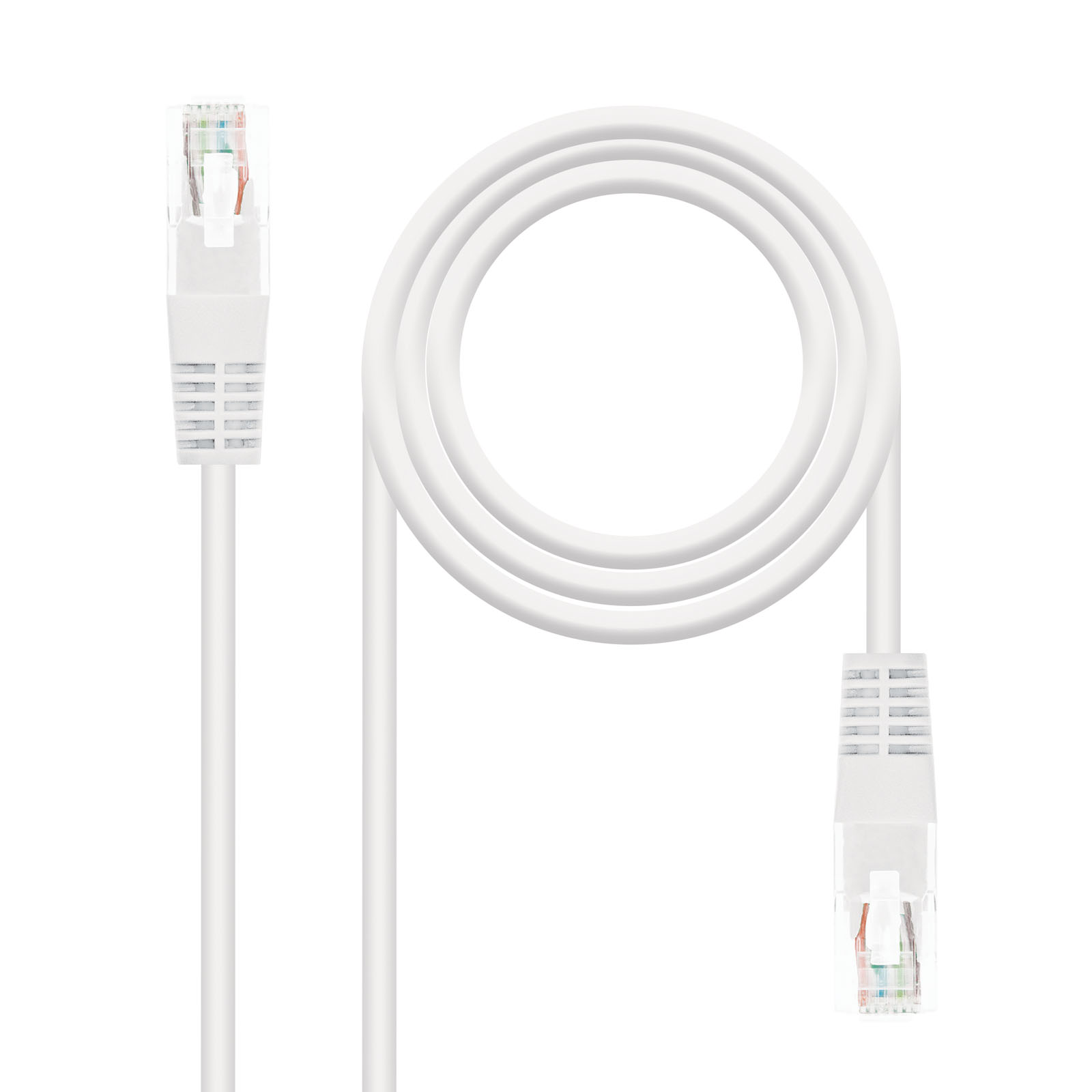 Nanocable Cable de Red Latiguillo RJ45 Cat.5e UTP AWG24 1m - Color Blanco