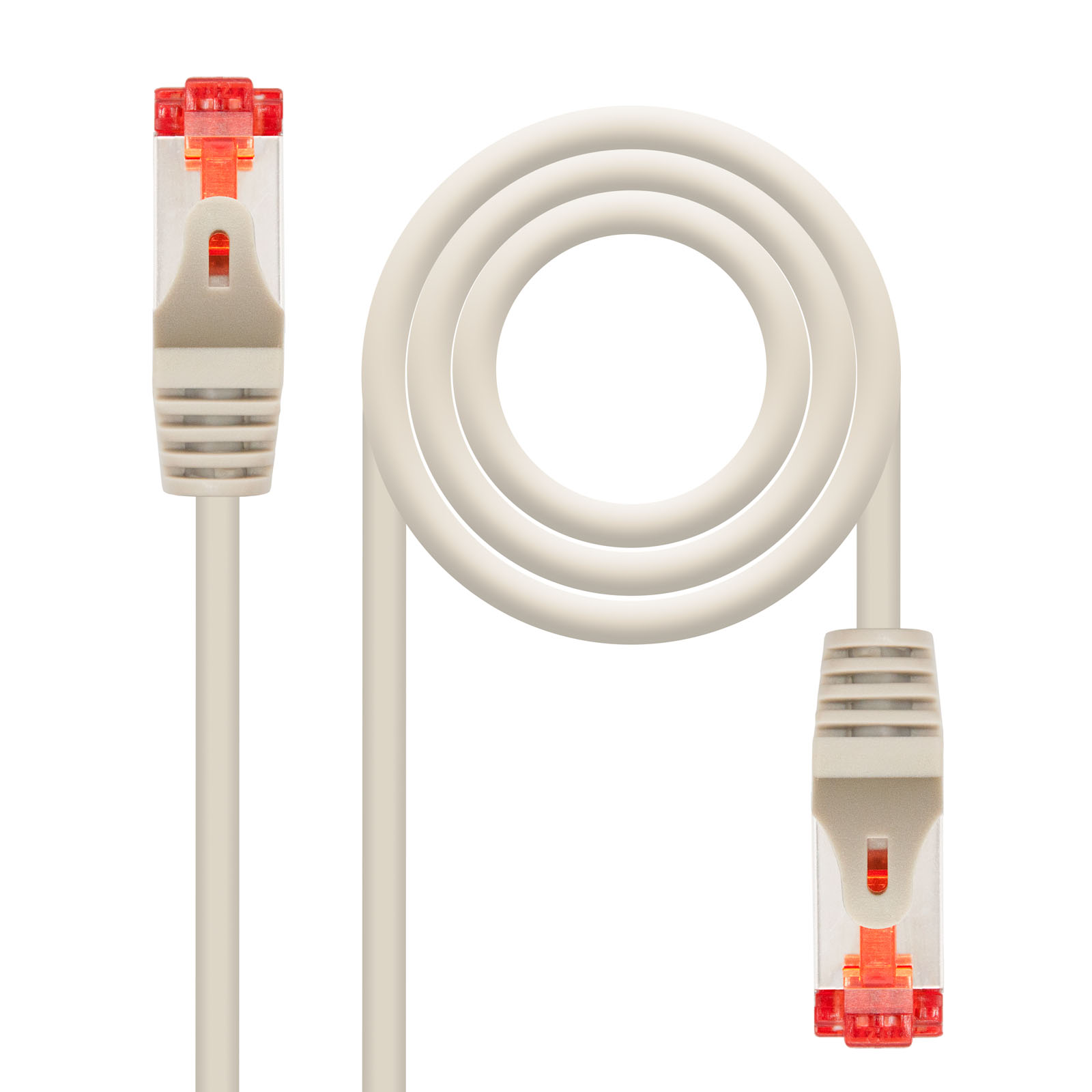 Nanocable Cable de Red Latiguillo Flexible RJ45 Cat.6 SSTP PIMF AWG26 2m - Color Gris