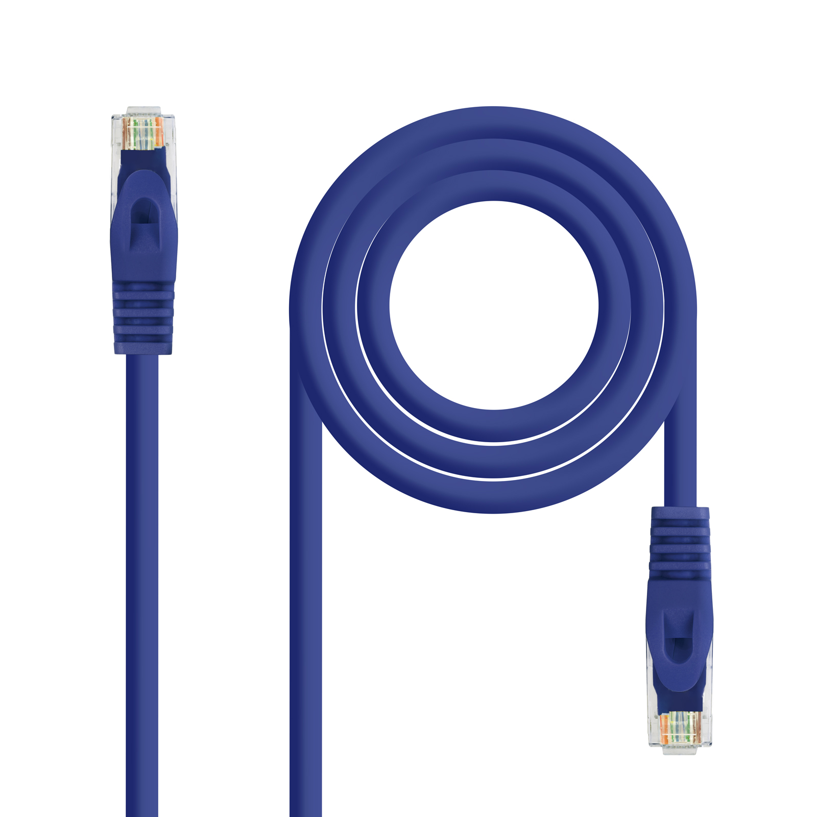 Nanocable Cable de Red Latiguillo RJ45 LSZH Cat.6a UTP AWG24 2m - Color Azul