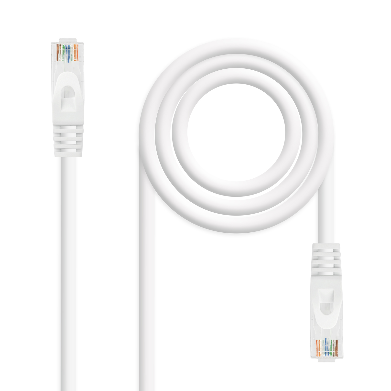 Nanocable Cable de Red Latiguillo RJ45 LSZH Cat.6a UTP AWG24 3m - Color Blanco