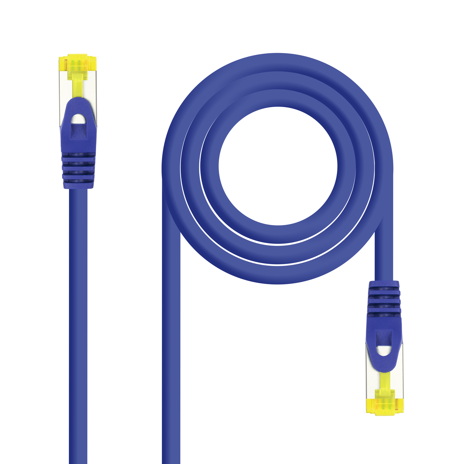 Nanocable Cable de Red Latiguillo RJ45 LSZH Cat.6a SFTP AWG26 0.50m - Color Azul