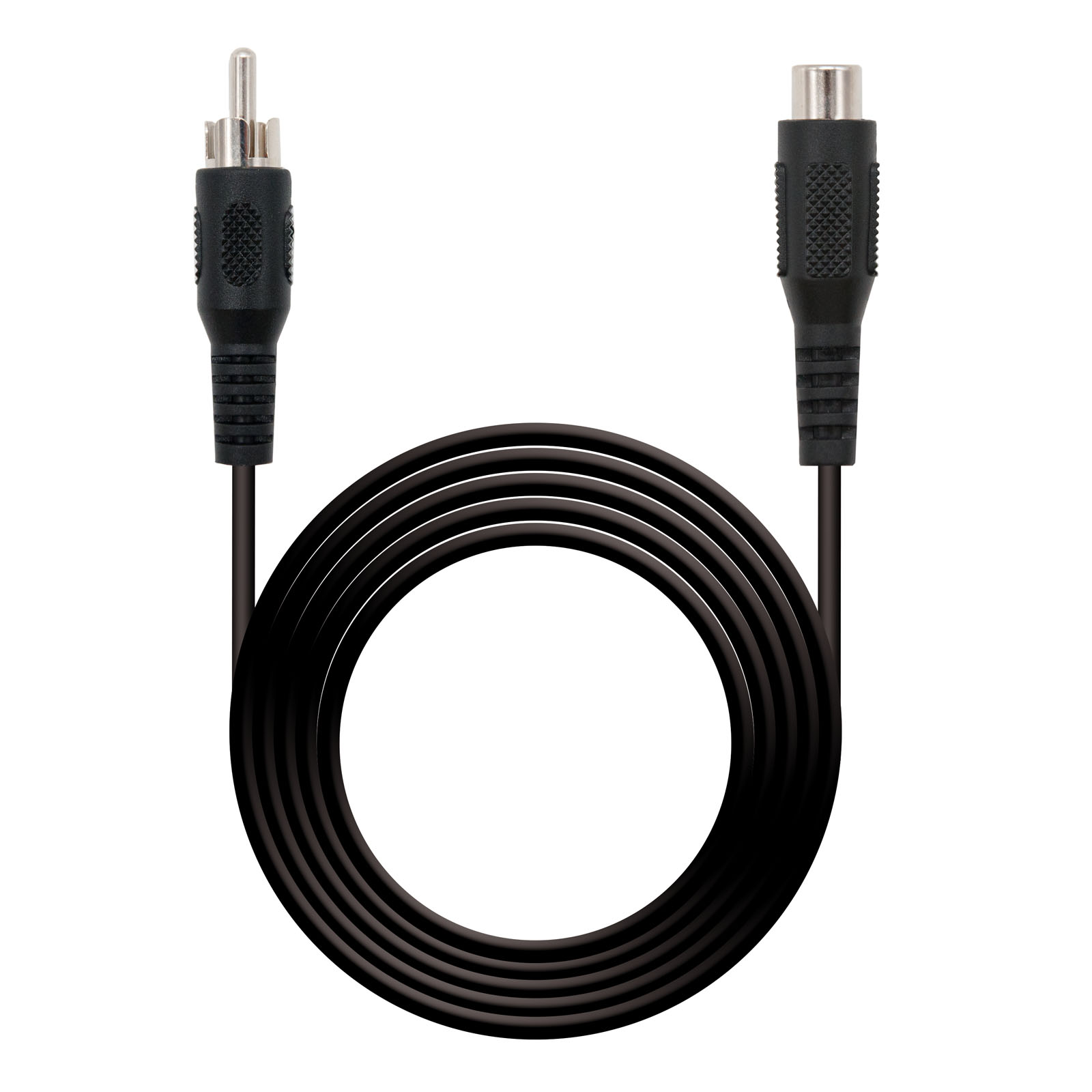 Nanocable Cable RCA Extension RCA Macho a RCA Hembra 3m - Color Negro