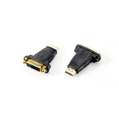 Equip Adaptador HDMI Macho a DVI Hembra - Conectores Dorados - Admite una Resolucion de hasta 1920 x 1080