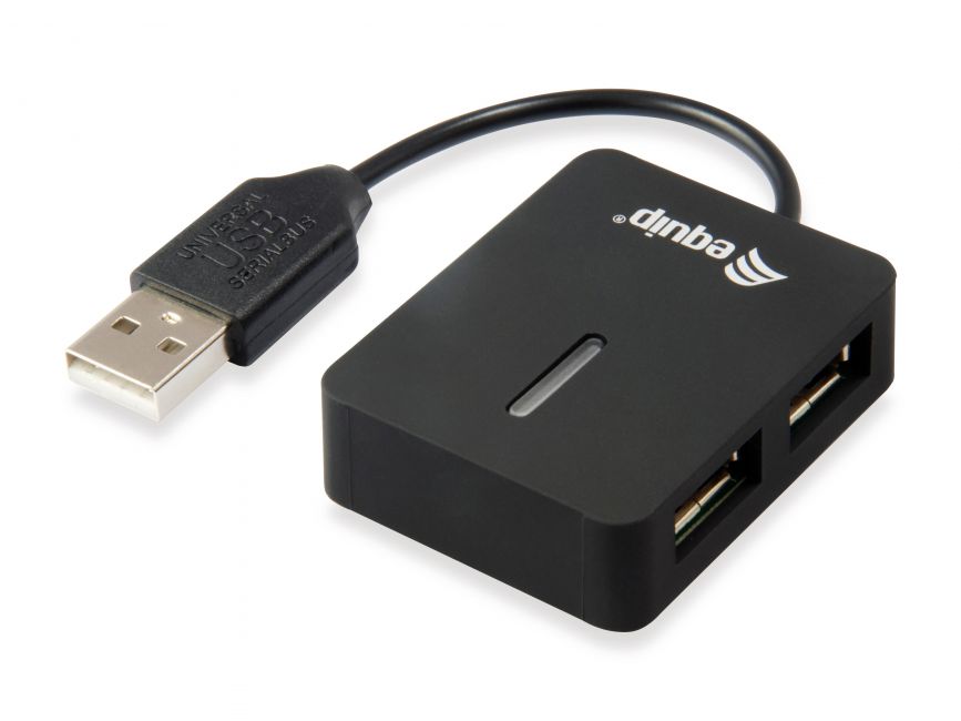 Equip Hub USB 4 Puertos USB 2.0 - Velocidad 480 Mbps