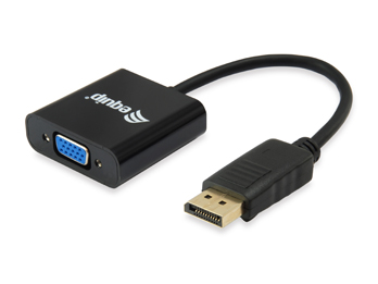 Equip Adaptador DisplayPort Macho a VGA Hembra - Resolucion hasta 1080p - Longitud 15cm - Color Negro