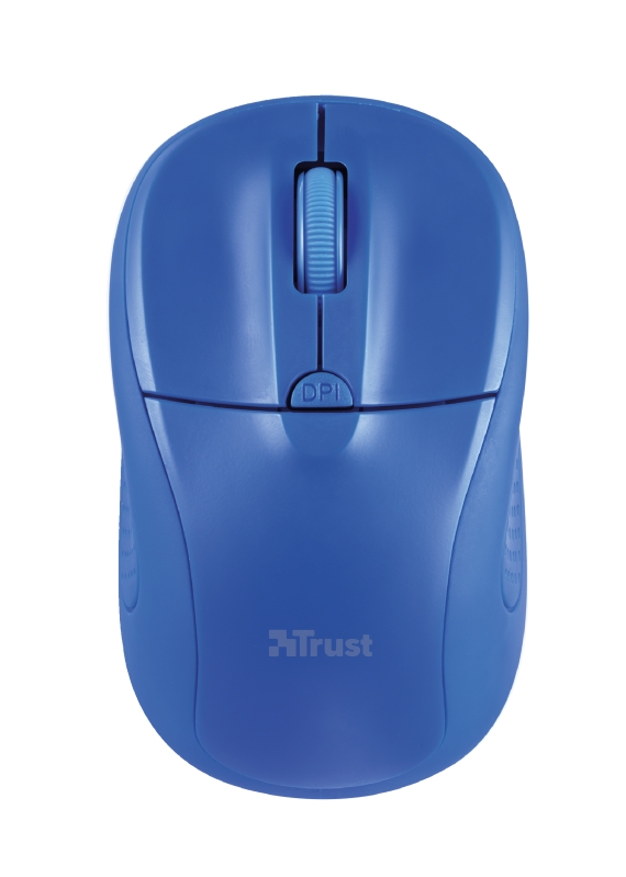 Trust Primo Raton Inalambrico USB 1600dpi - 3 Botones - Uso Ambidiestro - Color Azul