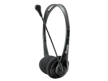 Equip Auriculares con Microfono Flexible - Control de Volumen - Jack 3.5mm - Negro