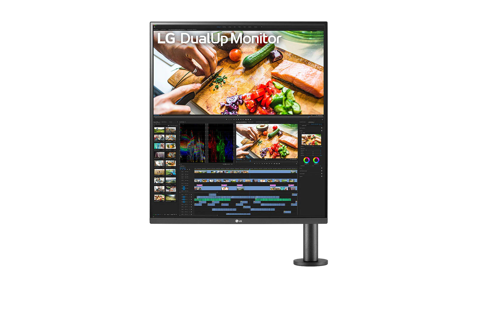 LG DualUp Ergo Monitor 27.6\" LED IPS QHD - Respuesta 5ms - Ajuste en Altura, Giratorio e Inclinable - Altavoces - Angulo de Vision 178º - 16:18 - USB-A, USB-C, HDMI, DisplayPorts - VESA 100x100