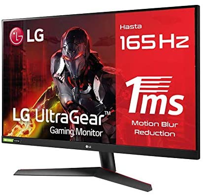 LG UltraGear Monitor Gaming LED 31.5\" FullHD 1080p 165Hz G-Sync Compatible - Respuesta 1ms - Angulo de Vision 178º - 16:9 - HDMI, DisplayPorts - VESA 100x100