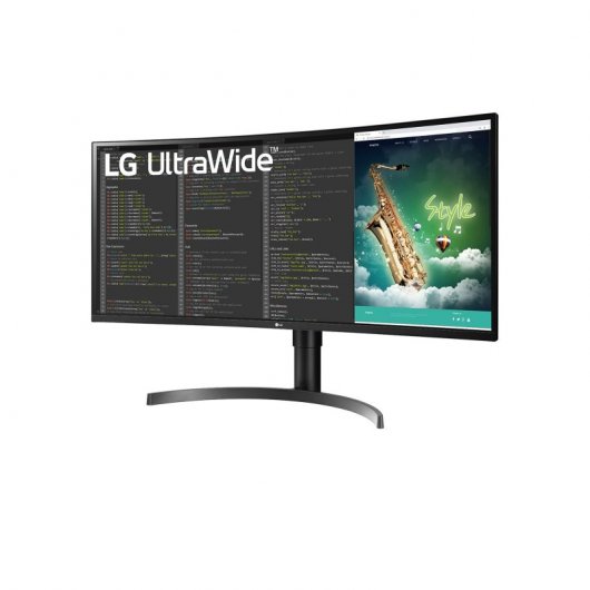 LG Monitor Curvo LED 35\" WQHD Ultrawide - Respuesta 5ms - Altavoces - Angulo de Vision 178º - 21:9 - HDMI, DisplayPort - VESA 100x100mm