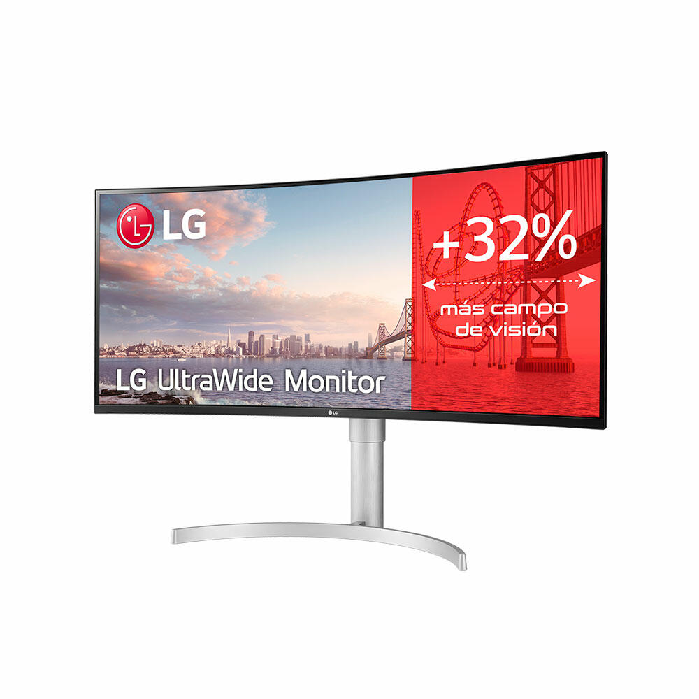 LG Monitor Curvo LED 35\" IPS UltraWide UWQHD 100Hz FreeSync - Respuesta 5ms - Altavoces 14W - Angulo de Vision 178º - 21:9 - USB-C, USB-A, HDMI, DisplayPort - VESA 100x100mm