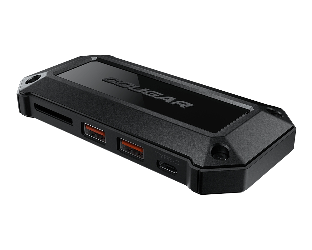 Cougar DH07 Hub USB-C con 2x USB-A 3.1, 1x USB-C 3.1, 2x HDMI y Lector SD