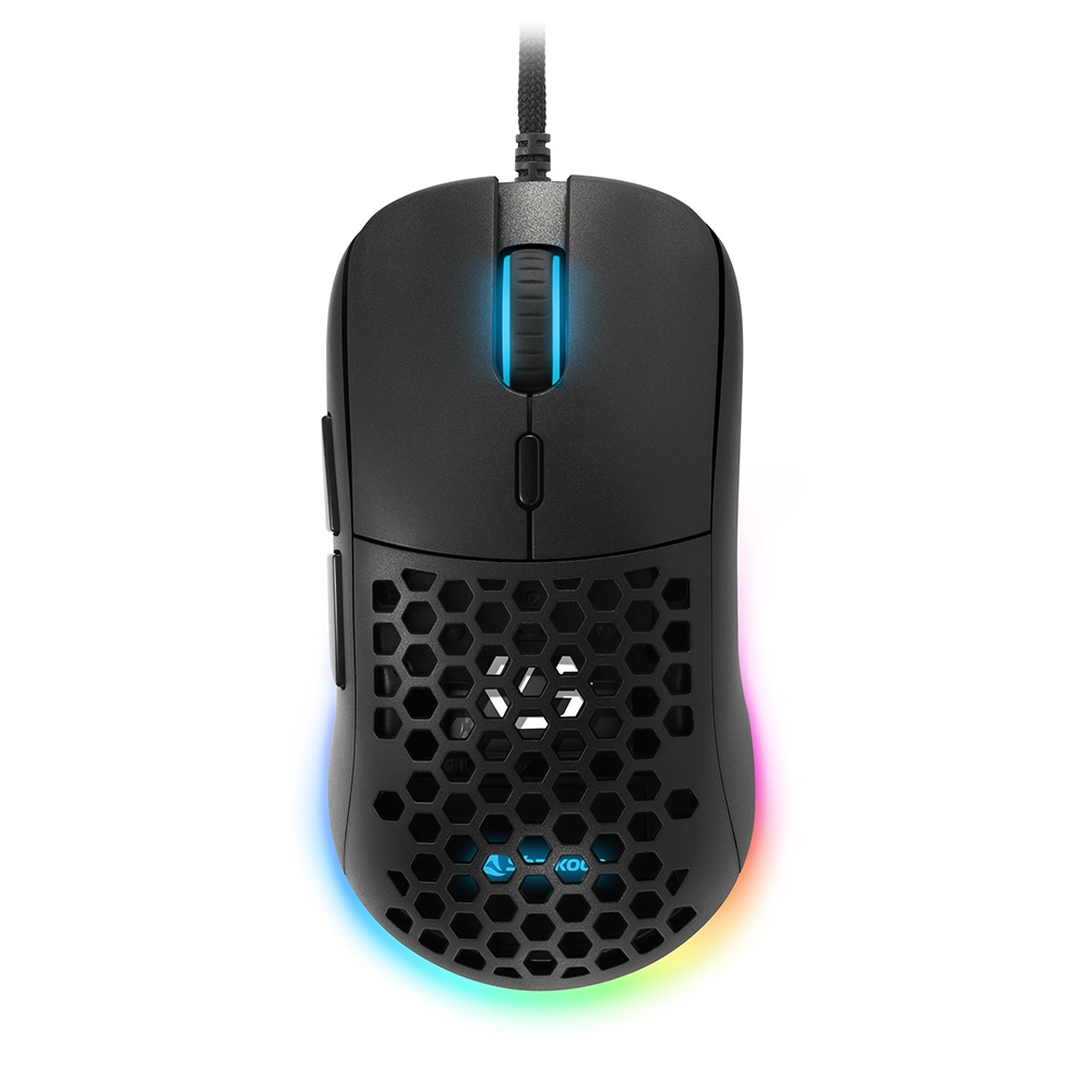 Sharkoon Light² 180 Raton Gaming USB 12000dpi - 6 Botones Programables - Iluminacion RGB - Carcasa Reemplazable - Velocidad 250ips - Cable Trenzado de 1.80m