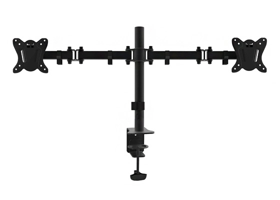 Equip Soporte de Mesa con Brazos Articulados para 2 Monitores 13\"-27\" - Inclinable y Giratorio - Gestion de Cables - Peso Max 8kg x Brazo - VESA 100x100mm