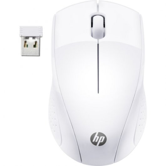 HP 220 Raton Inalambrico 1300dpi - 3 Botones - Uso Ambidiestro - Color Blanco