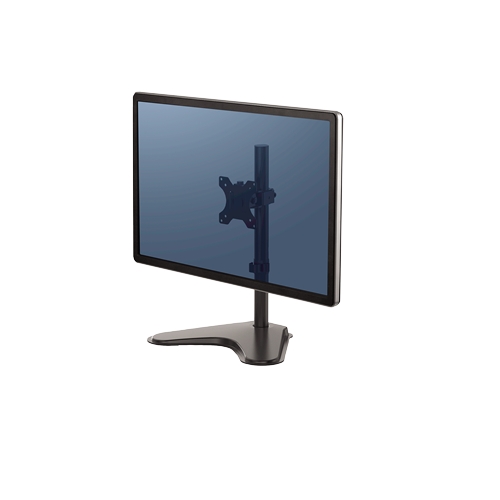 Fellowes Professional Series Peana para Monitor individual - Gestion de Cables Integrada - Hasta 32\" y 8 kg - Color Negro