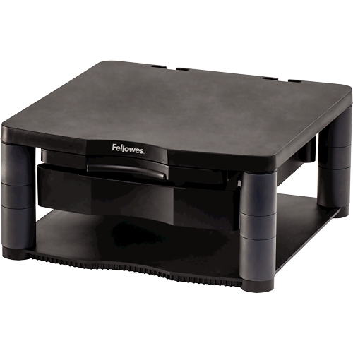 Fellowes Soporte para Monitor Plus - 5 Ajustes de Altura - Cajon de Almacenamiento - Peso Max 36kg