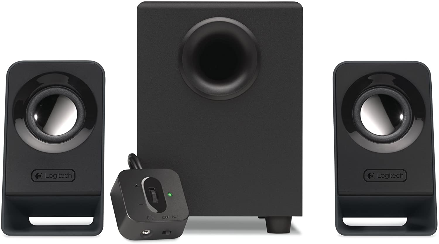 Logitech Z213 Sistema de Altavoces Multimedia 2.1 14W - Subwoofer 4W - Entrada jack 3.5mm - Cable de 1.50m - Color Negro