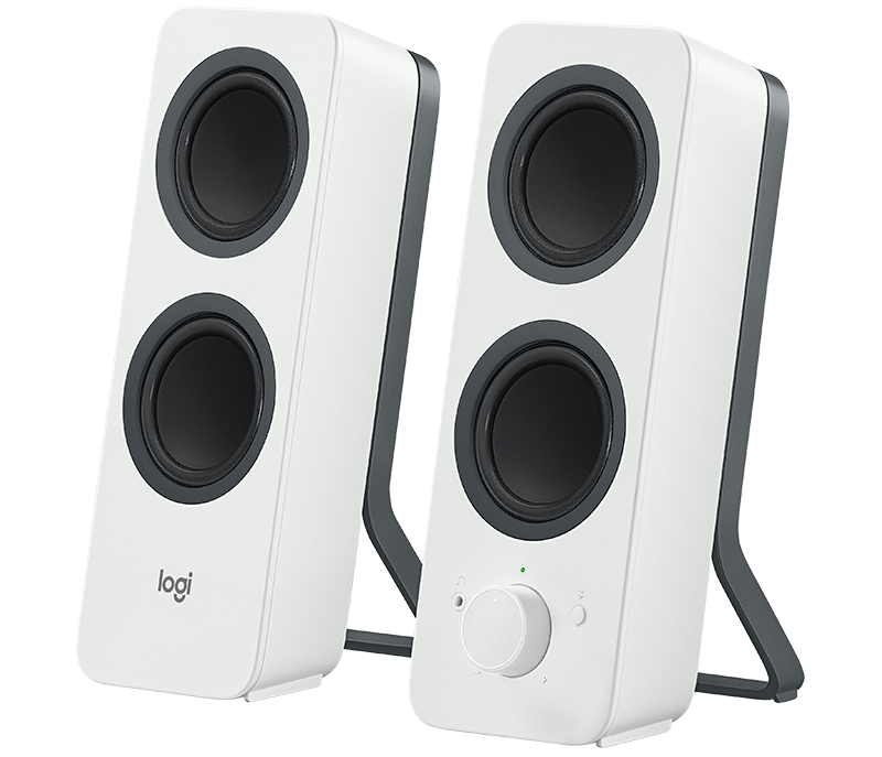 Logitech Z207 Altavoces 2.0 Bluetooth - 10W - Sonido Estereo - Entrada Jack 3.5 mm - Color Blanco