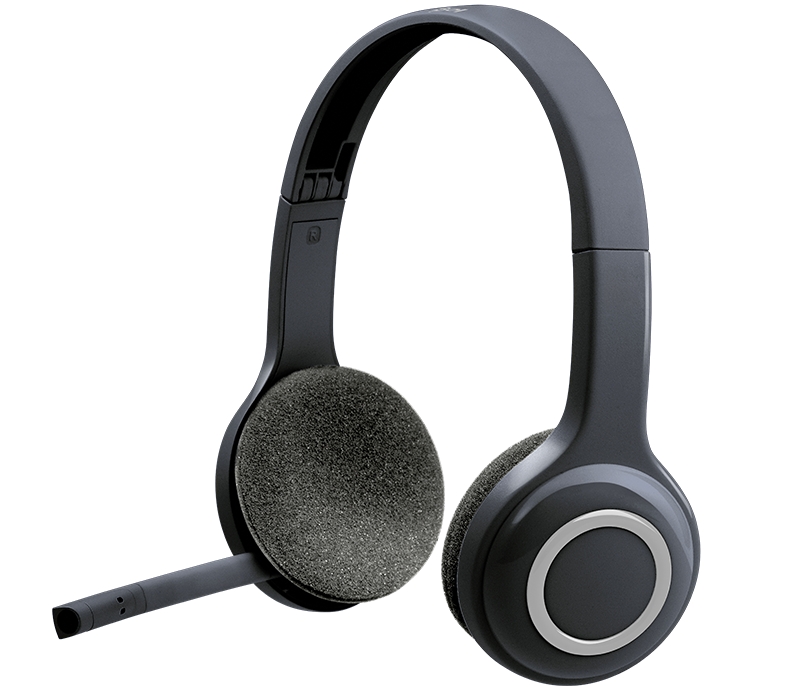 Logitech H600 Auriculares Inalambricos USB con Microfono Flexible - Diadema Ajustable - Plegables - Controles en Auricular - Color Negro