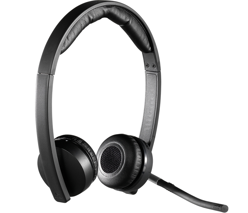 Logitech H820E Auriculares Inalambricos con Microfono - Autonomia hasta 10h - Diadema Ajustable - Controles en Auricular - Color Negro