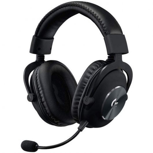 Logitech G Pro Auriculares Gaming con Microfono - Microfono Plegable - Diadema Ajustable - Almohadillas Acolchadas - Altavoces de 50mm - Cable de 2m - Color Negro