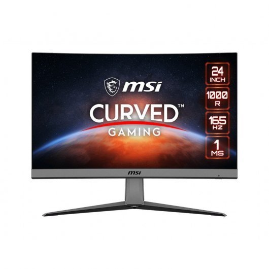 MSI Mag Artymis 242C Monitor Gaming LED 23.6\" Curvo FullHD 1080p 165Hz - FreeSync Premium - Respuesta 1ms - Angulo de Vision 178º - 16:9 - HDMI, DP - VESA 100x100mm