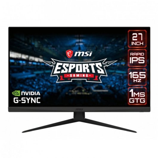 MSI Optix G273QF Monitor Gaming LED IPS 27\" QHD 165Hz - Respuesta 1ms - Angulo de Vision 178º - 16:9 - HDMI, DP - VESA 100x100mm