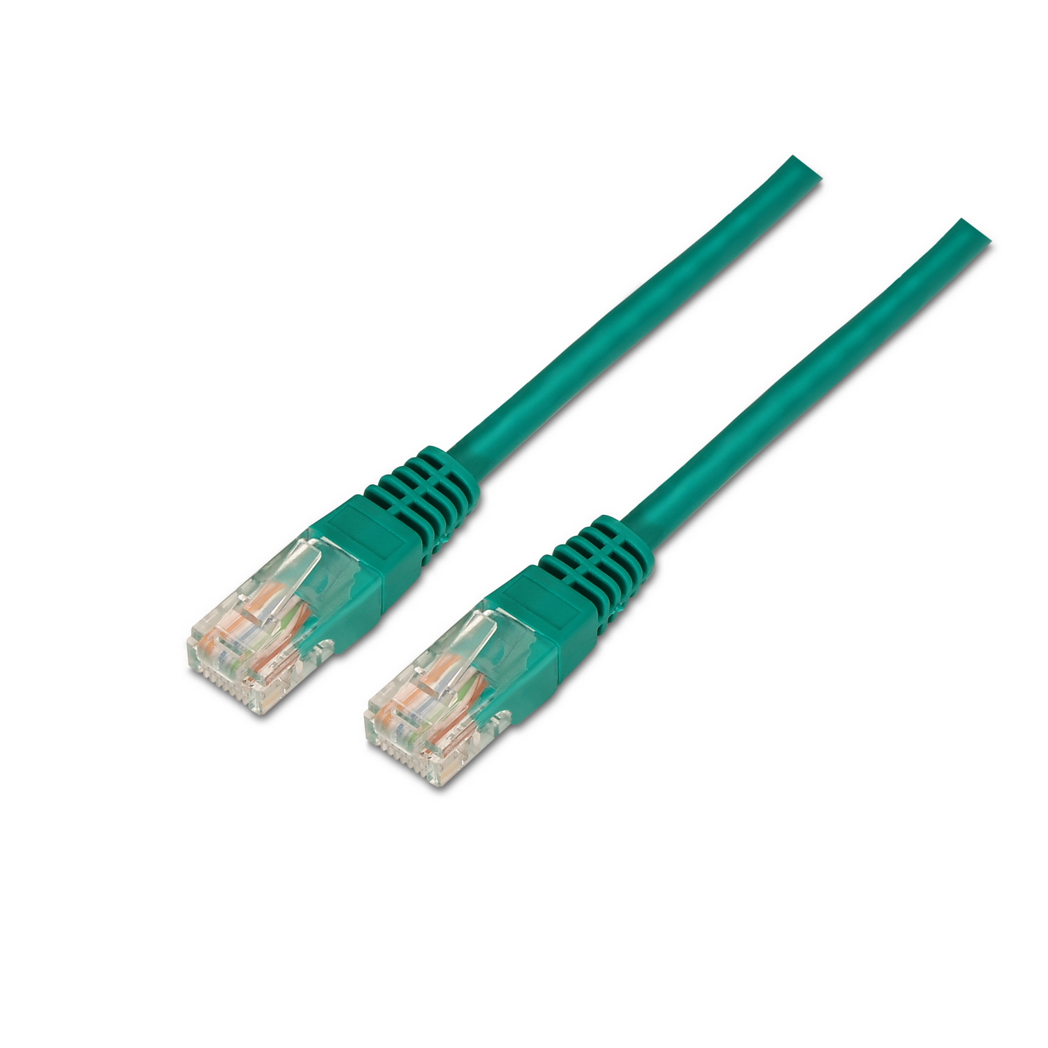 Aisens Cable de Red Latiguillo RJ45 Cat.6 UTP AWG24 - 1.0m - 10/100/1000 Mbit/s - Color Verde