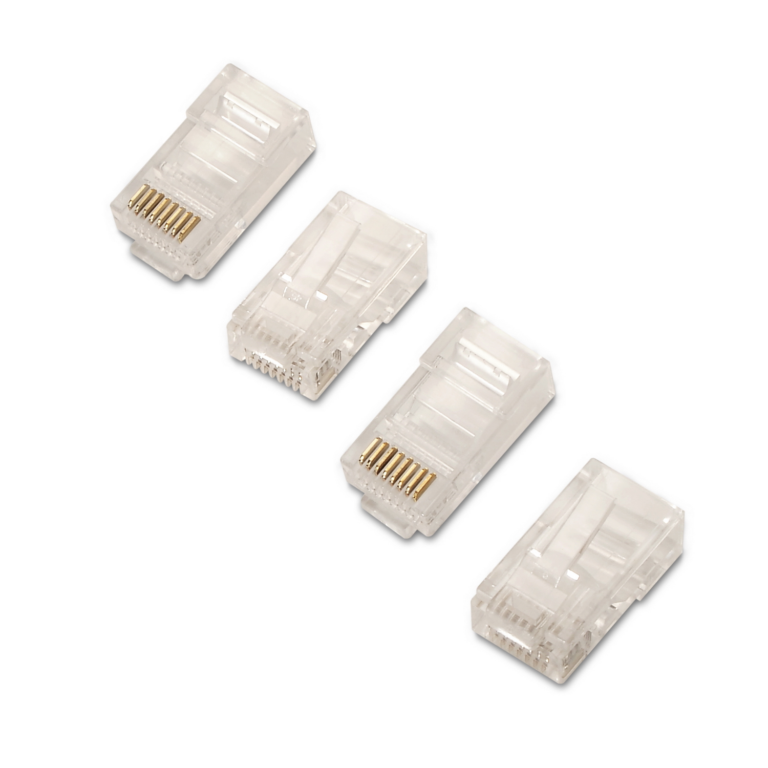 Aisens Pack de 10 Conectores RJ45 8 Hilos Cat.5e AWG24 - Color Transparente