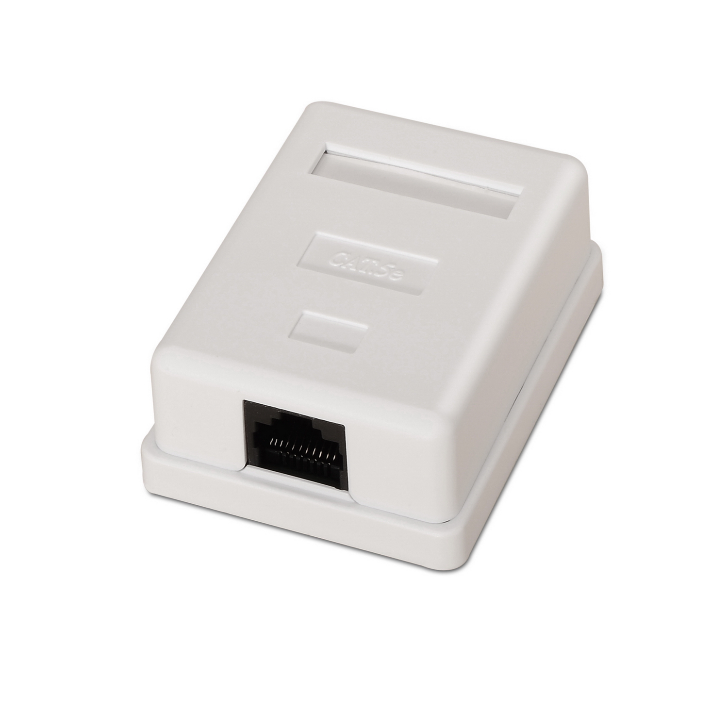 Aisens Roseta de Superficie RJ45 Cat.5e UTP 1 Toma - Color Blanco