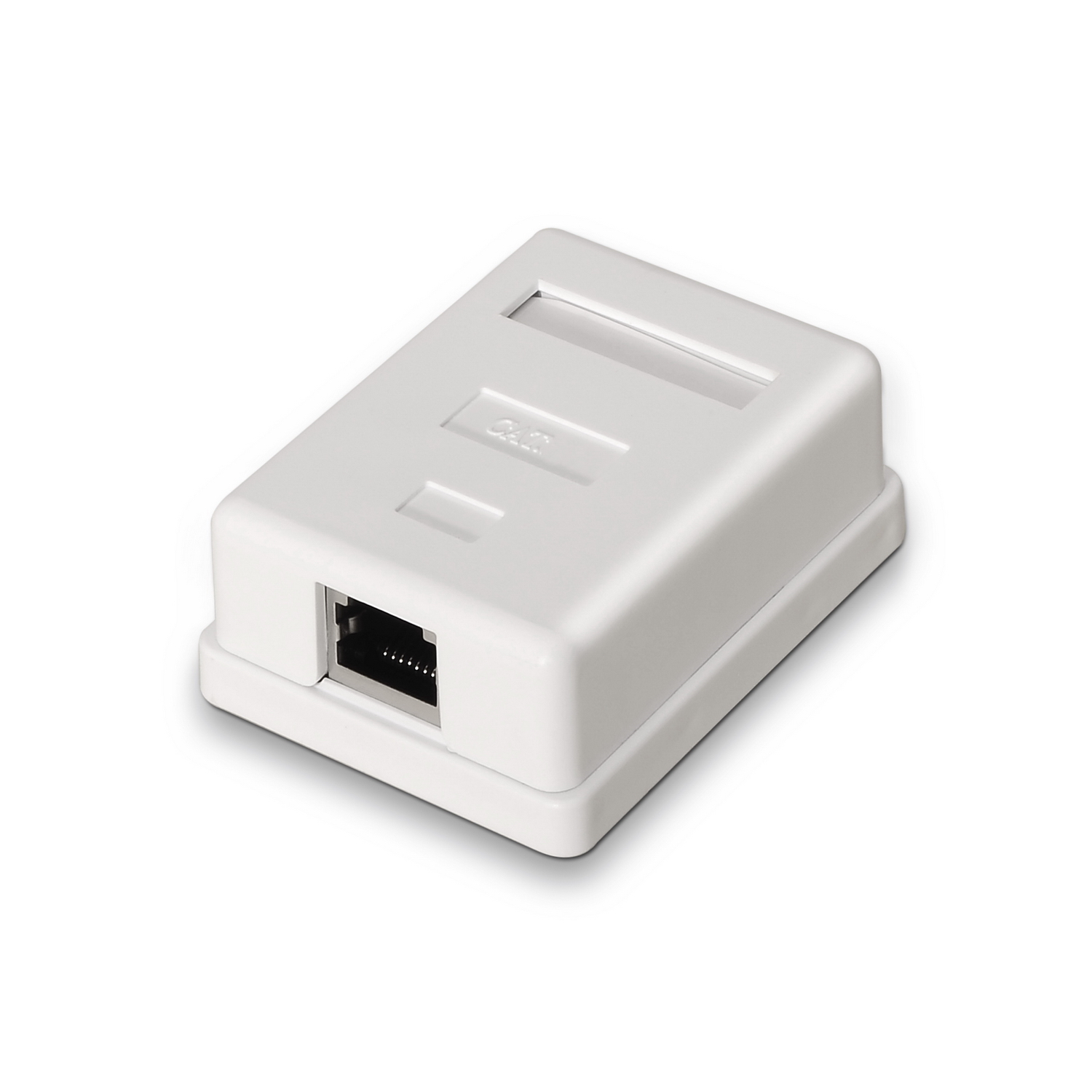 Aisens Roseta de Superficie RJ45 Cat.6 FTP 1 Toma - Color Blanco