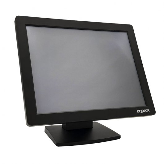 Approx Monitor Tactil LED 15\" para TPV 1024 x 768 - Respuesta 5ms - Angulo de Vision H 160º V 140º - USB, VGA - VESA 75x75mm