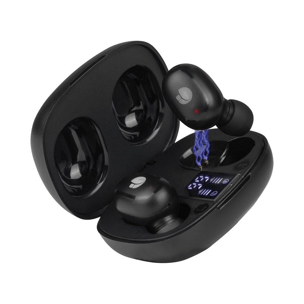 NGS Artica Jewel Auriculares Intrauditivos Bluetooth 5.0 - TWS - Asistente Voz - Manos Libres - Autonomia hasta 6h - Color Negro