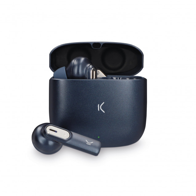 Ksix Spark Auriculares Inalambricos con Microfono Bluetooth 5.2 - Dual Mic con Cancelacion de Ruido y Sonido Lossless HD - Autonomia hasta 7h - Control Tactil - Compatibles con Asistente de Voz