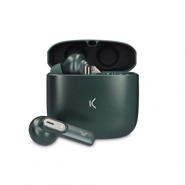 Ksix Spark Auriculares Inalambricos con Microfono Bluetooth 5.2 - Dual Mic con Cancelacion de Ruido y Sonido Lossless HD - Autonomia hasta 7h - Control Tactil - Compatibles con Asistente de Voz