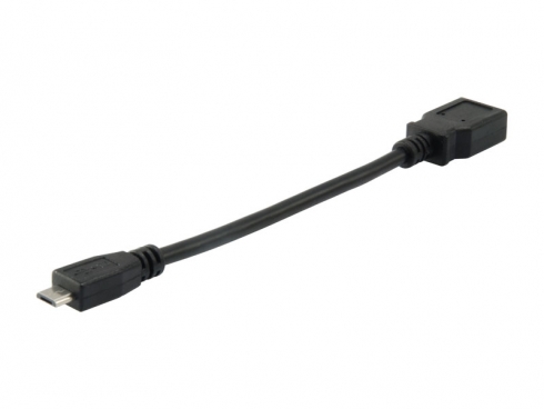 Conceptronic Adaptador OTG de Micro USB (M) a USB-A(H) - USB 2.0 - Negro