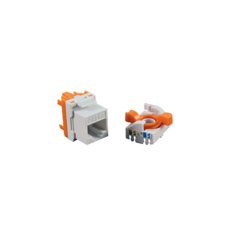 Cromad Conector Hembra RJ45 Cat.6 UTP Rotativo 180º - Sin Herramientas