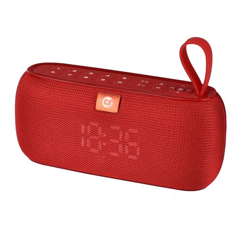 Coolsound Clock Altavoz Bluetooth 10W - Funcion Reloj - Autonomia hasta 4h - USB, MicroSD - Manos Libres - Resistencia al Agua IPX4