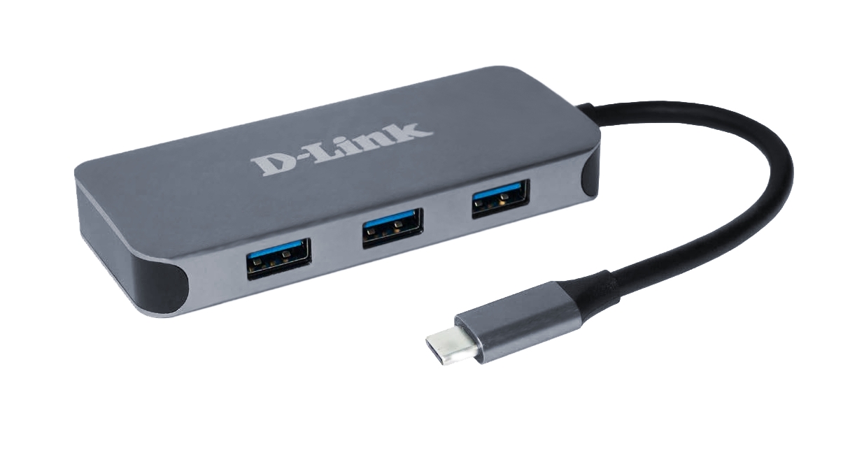 D-Link Hub USB-C con 3x USB 3.0, 1x USB-C, 1x HDMI 4K, 1x RJ45