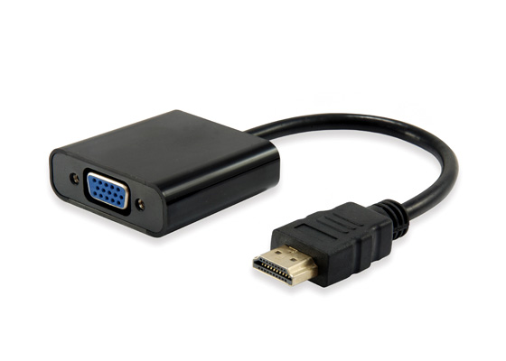 Equip Adaptador HDMI Macho a VGA Hembra + Audio Jack 3.5mm