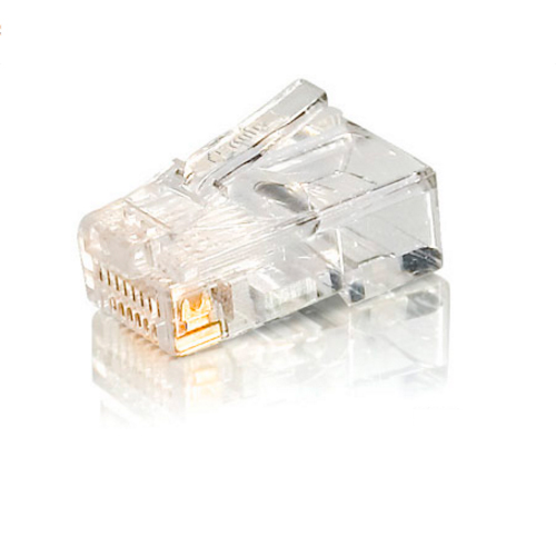 Equip Kit 100 Conectores RJ45 CAT 5e - Conectores Chapados en Oro para una Señal de Alta Calidad