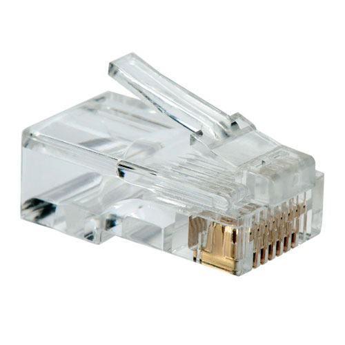 Equip Kit 100 Conectores RJ45 8P8C Telefonia - Conectores Chapados en Oro para una Señal de Alta Calidad