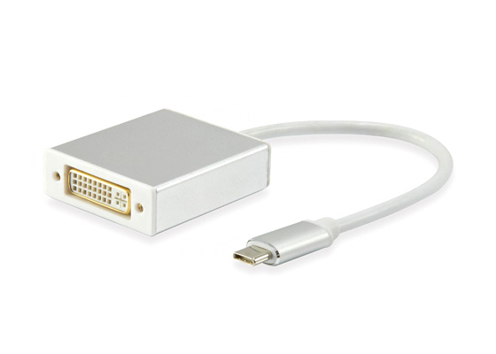 Equip Adaptador USB-C Macho a DVI-I Dual Link 24+5 Hembra