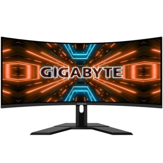 Gigabyte Monitor Gaming Curvo LED 34\" WQHD 1440p 144Hz - Respuesta 1ms - Altavoces 4W - Angulo de Vision 178º - HDMI, DP - VESA 100x100mm