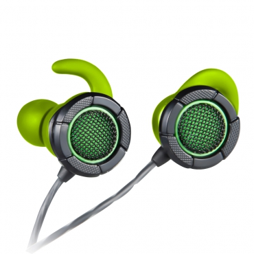 Woxter GM26-057 Auricular de Boton Intrauditivo Gamer Bud Gaming con Microfono Verde