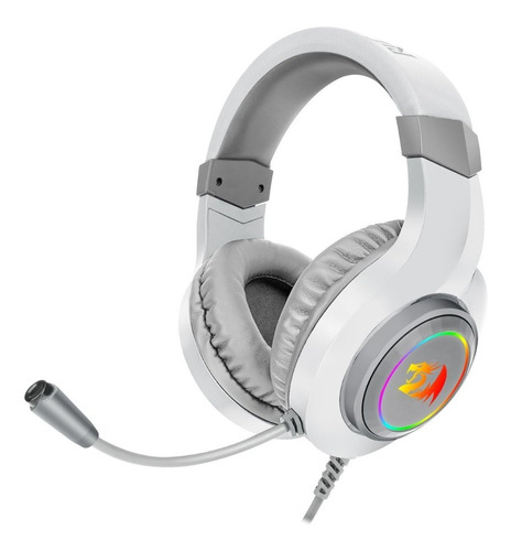 Redragon H260 Hylas Auriculares Gaming con Microfono Flexible - Iluminacion RGB - Diadema Ajustable - Almohadillas Acolchadas - Control en Auricular - Cable de 2m